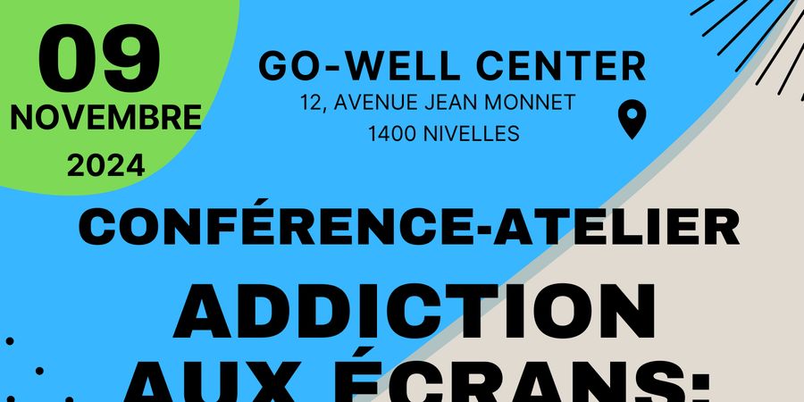 image - NIVELLES : Conférence- Atelier - Addiction aux écrans (gsm, tablettes, games, tv, ordi..)