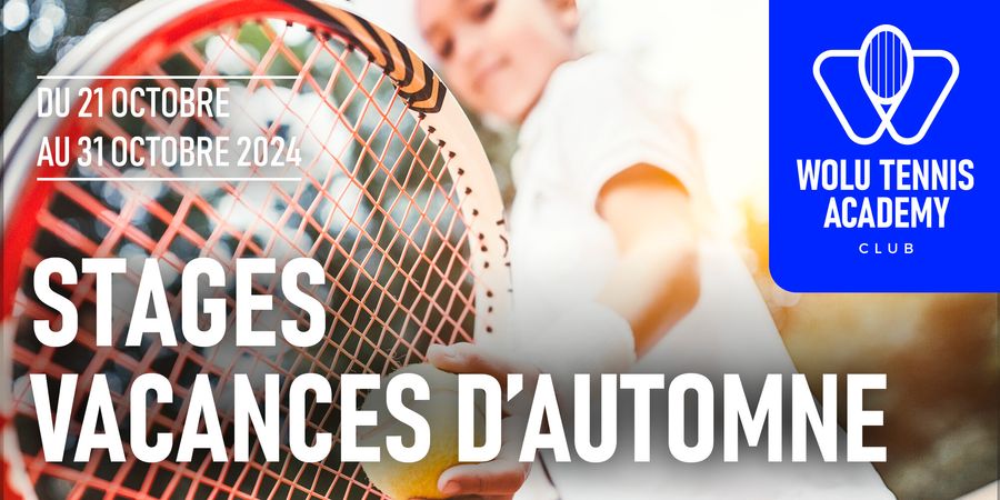 image - Stages de tennis - Vacances d'automne