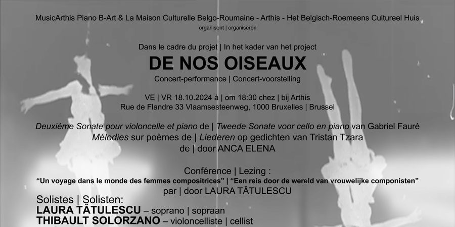 image - « De nos oiseaux » concert-voorstelling