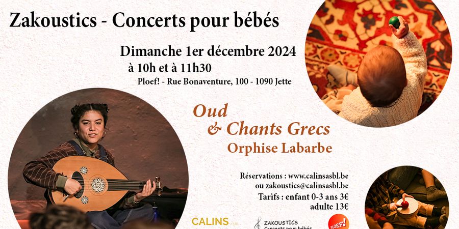 image - Zakoustics - Concert pour bébés (0-3 ans) - Oud & Chants Grecs