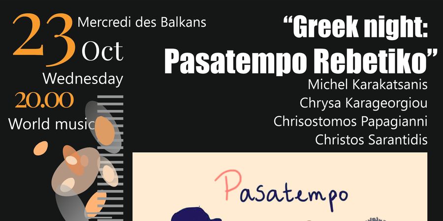 image - Greek night : Pasatempo rebetiko 