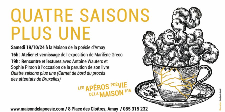 image - Apéro poéVIE#16 - Quatre saisons plus une avec Sophie Pirson