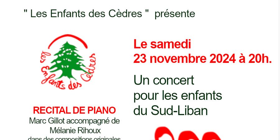 image - Concert pour les enfants du Sud-Liban