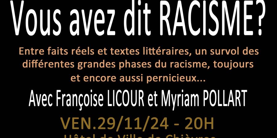 image - Vous avez dir Racisme?