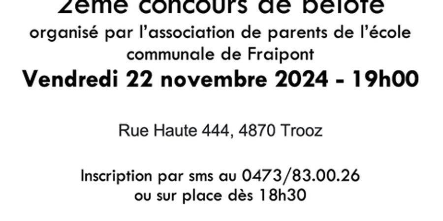 image - Concours de belote / Tournoi de belote