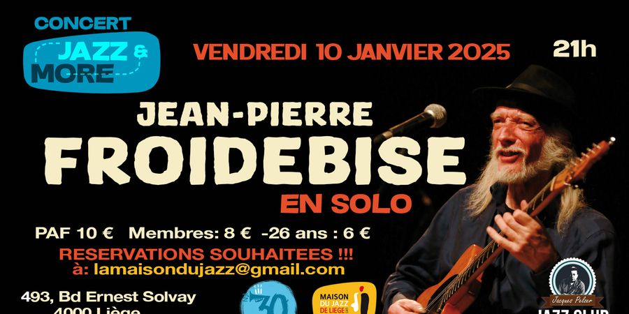 image - Jazz & More: Jean-Pierre Froidebise solo