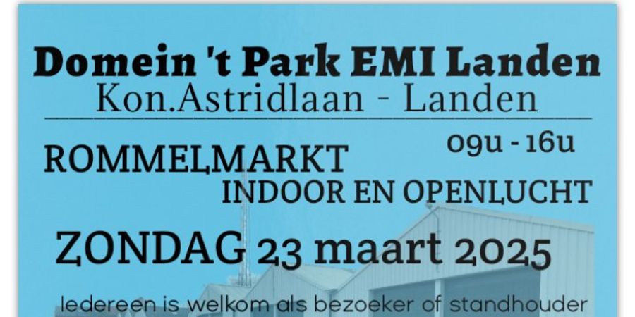 image - rommelmarkt EMI Domein t'park Landen