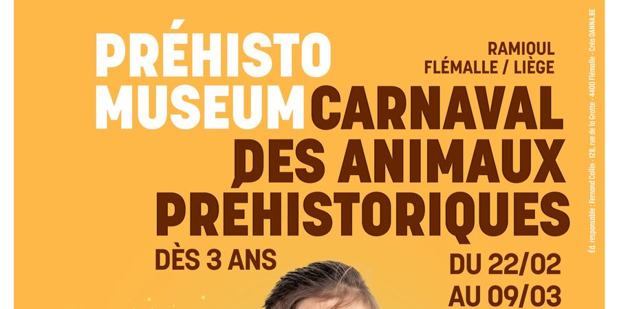 image - Les vacances de détente (Carnaval) du Préhistomuseum