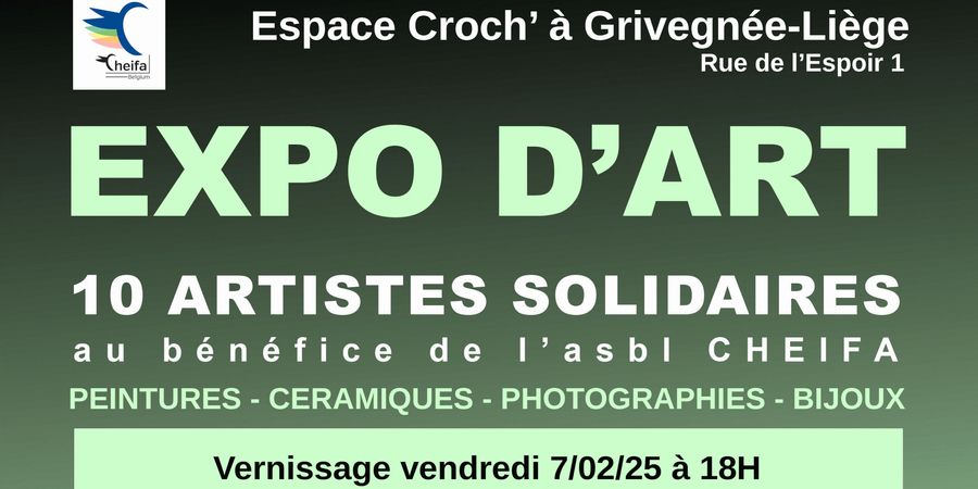 image - Expo-vente au profit de l'asbl CHEIFA 