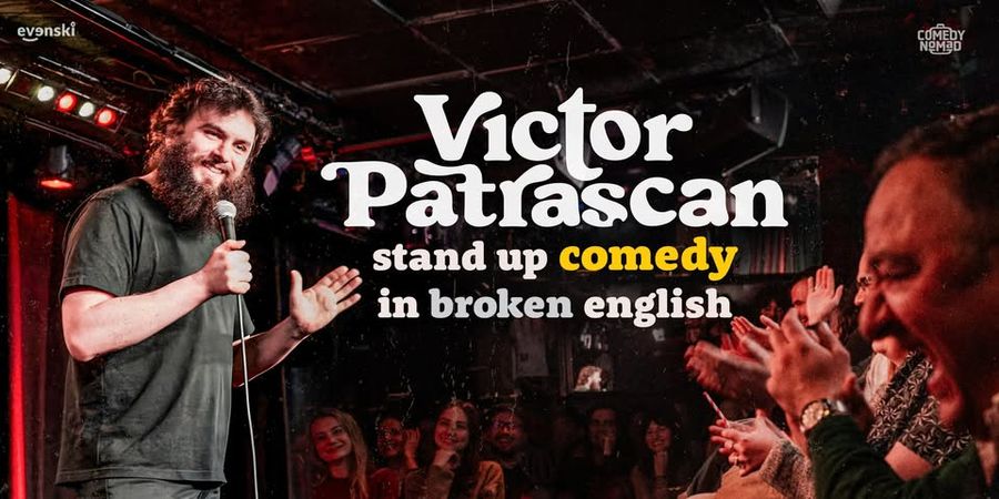 image - Stand-up Comedy in Broken English - Victor Patrascan in Brussels