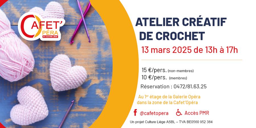 image - Atelier Créatif de crochet de la Cafet' Opera