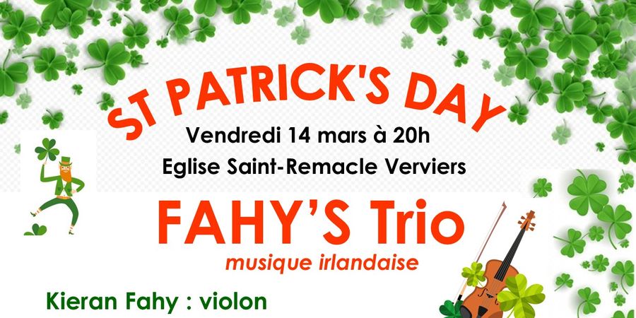 image - St Patrick's Day avec Fahy's Trio