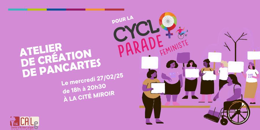 image - Création de pancartes féministes pour la cycloparade du 8 mars