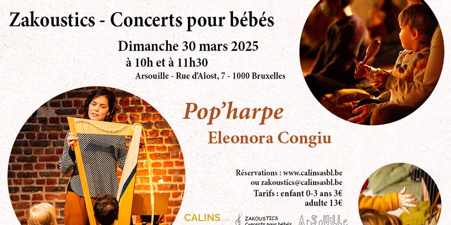 image - Zakoustics - Concerts pour bébés 0-3 ans - Pop'Harpe