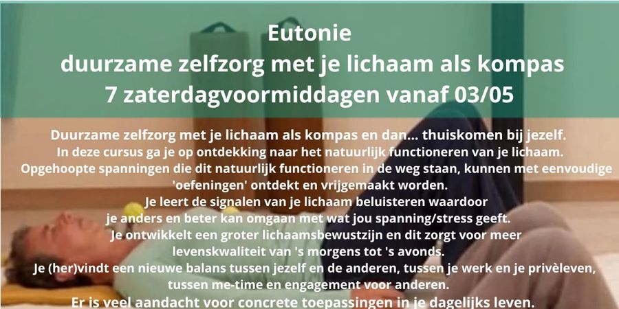 image - Eutonie - Beginnerscursus op Zaterdagvoormiddagen