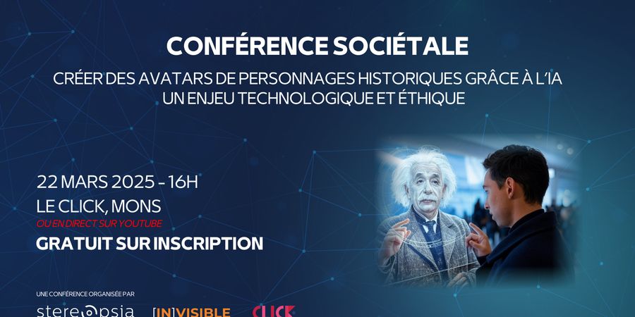 image - Conférence sociétale - Créer des avatars de personnages historiques grâce à l'IA