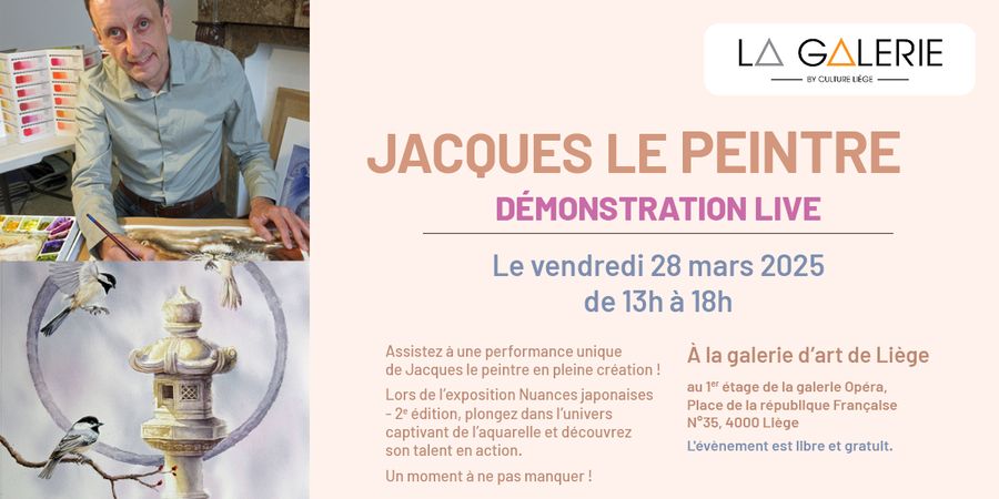 image - ✨ Démonstration Live de Jacques le peintre ce vendredi 28 mars !