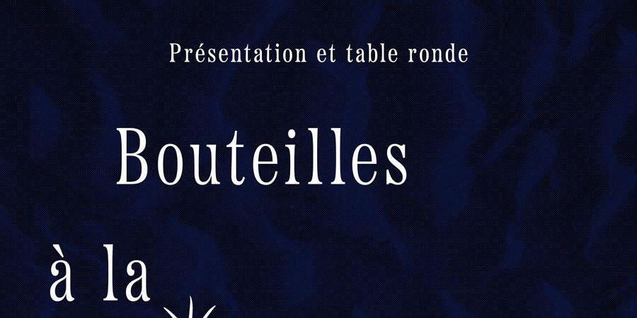 image - Présentation de l’ouvrage « Bouteilles à la mer » et table de discussion 