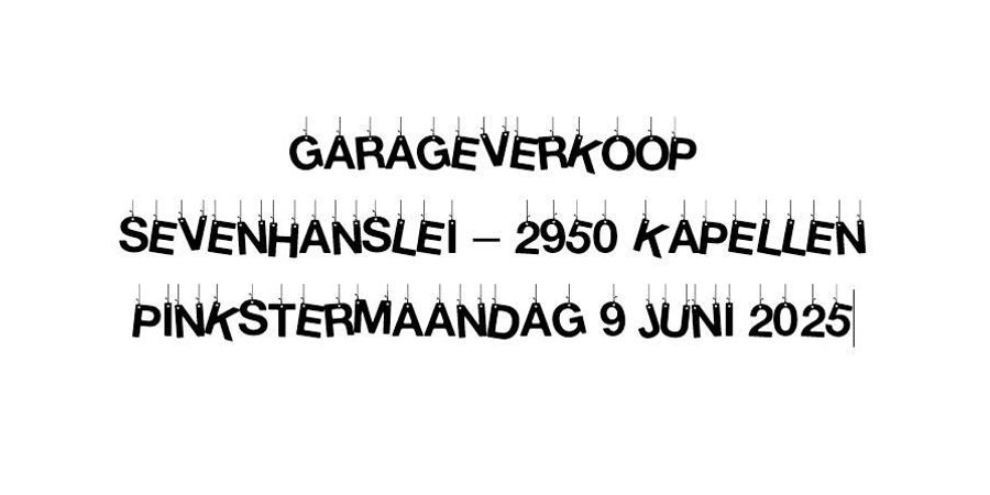 image - Garageverkoop/Straatrommelmarkt