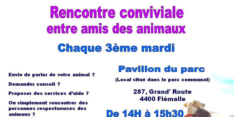 image - Rencontre conviviale entre amis des animaux