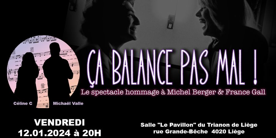 image - Ça Balance Pas Mal ! Le spectacle Hommage à Michel Berger & France Gall