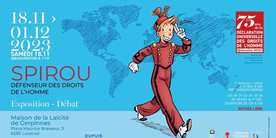 image - Exposition/débat : SPIROU défenseur des droits de l’Homme - Gerpinnes