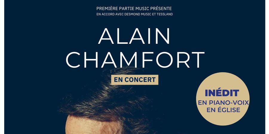 image - Concert inédit en piano -voix d'Alain Chamfort à Verviers