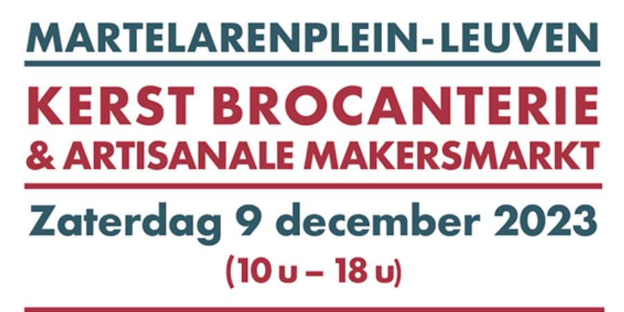 image - Kerst Brocanterie @ Artisanale Makersmarkt