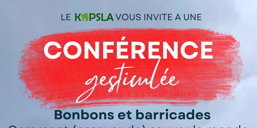 image - Conférence gesticulée sur l'activisme 