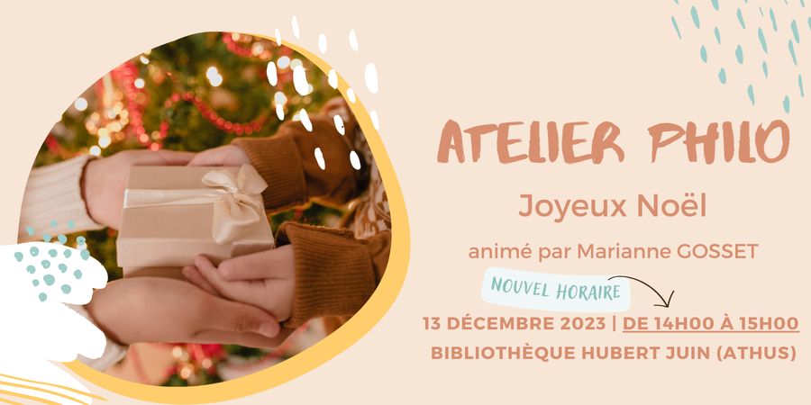 image - Atelier PHILO à la bibliothèque d'Athus | Joyeux Noël