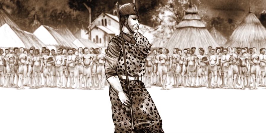 image - Procès Mbako, Anioto homme léopard