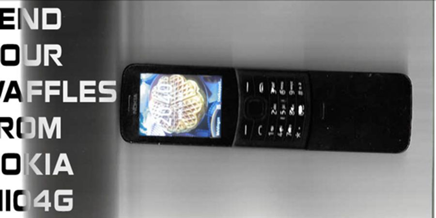 image - Send me your waffles from Nokia 8110 4G