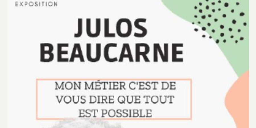 image - Exposition Julos Beaucarne - Mon métier, c’est de vous dire que tout est possible