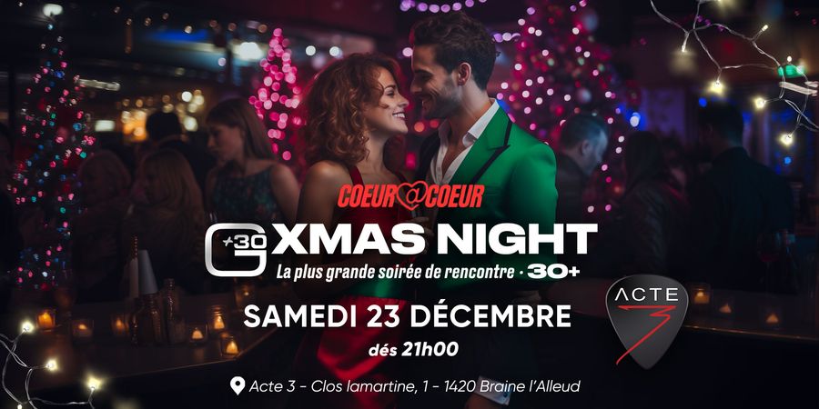 image - Xmas Party - La plus Grande soirée XMAS pour célibataires (30+) by coeuracoeur.be