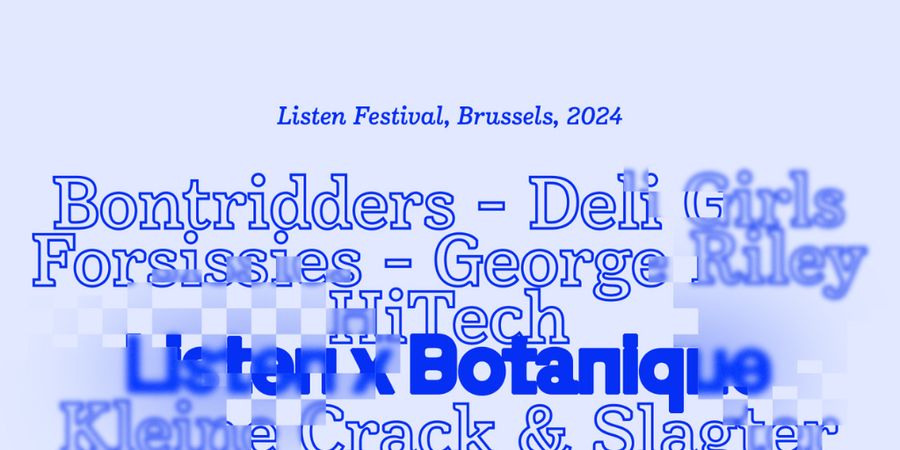image - Listen x Botanique