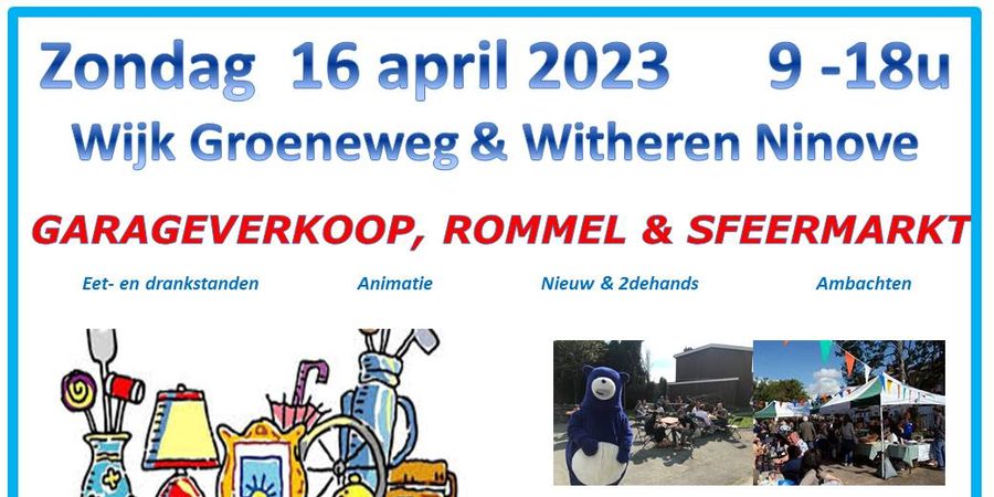 image - Garageverkoop - Rommelmarkt - Sfeermarkt