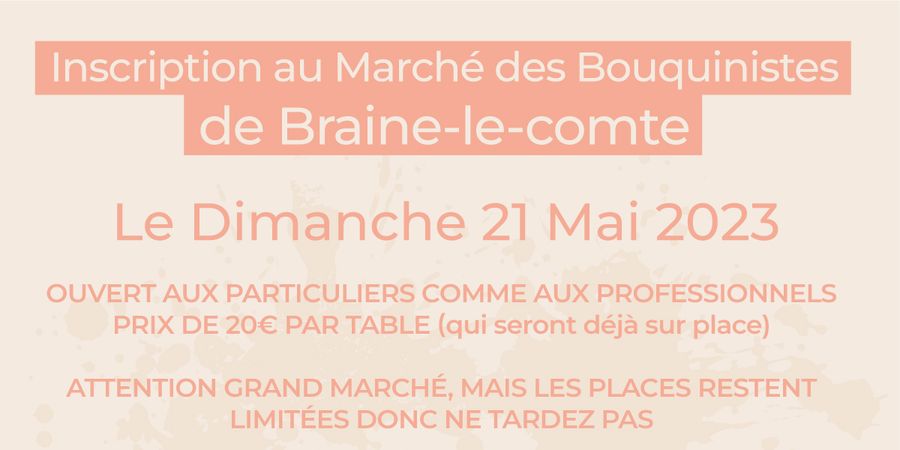 image - Marché des bouquinistes de Braine-le-comte