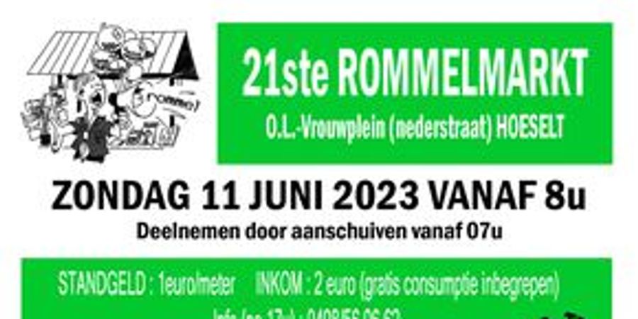image - Rommelmarkt O.L.Vrouwplein Hoeselt
