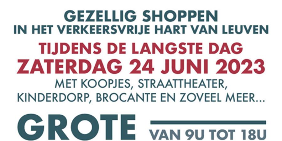 image - Grote Brocanterie van de Langste Dag - Leuven (stadsbraderie)