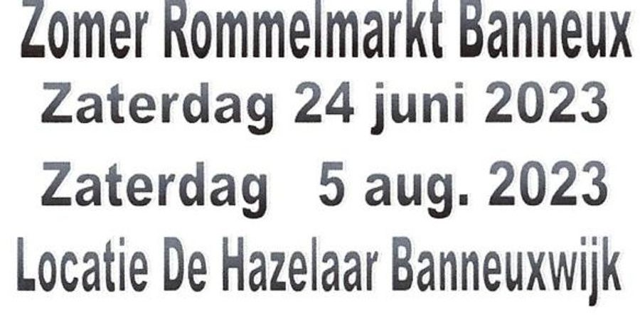 image - Zomer Rommelmarkt Banneux