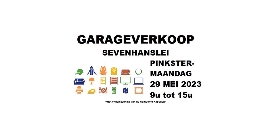 image - Garageverkoop en straatrommelmarkt
