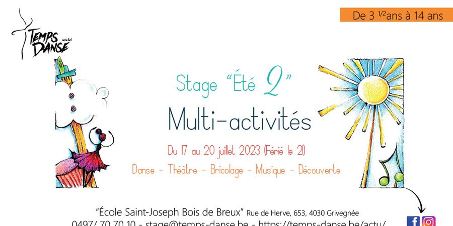 image - Stage été 2 – Multi-Activités