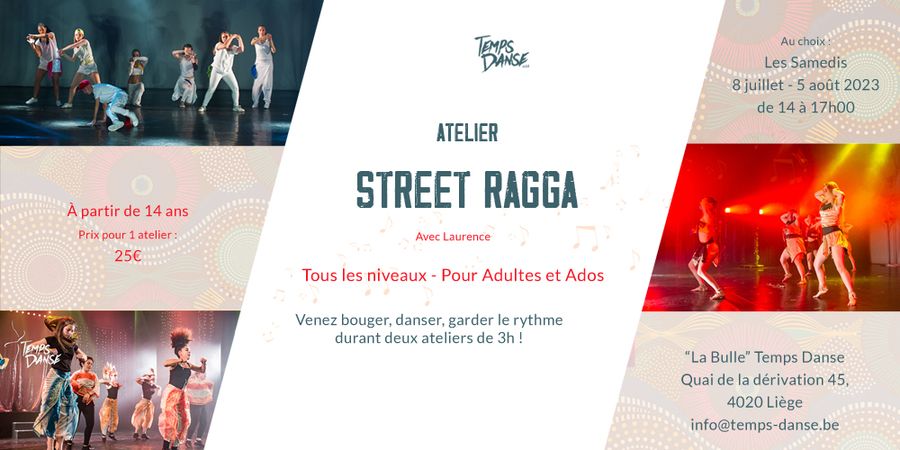 image - Atelier d’été de Street Ragga tous niveaux