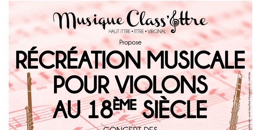 image - Recréations musicale pour violons au 18ème siècle