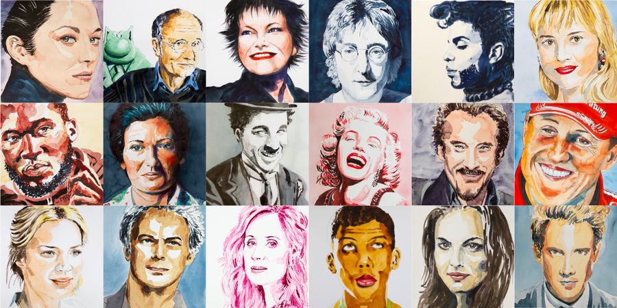 image - 45 portraits à l’aquarelle