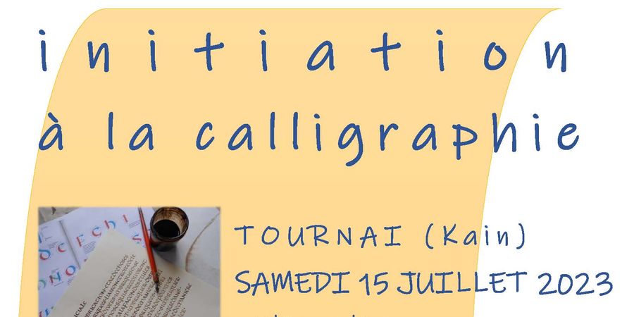 image - Stage d'initiation à la calligraphie