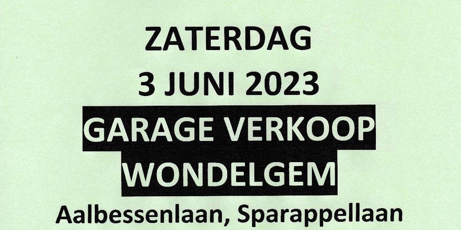 image - Garageverkoop Wondelgem