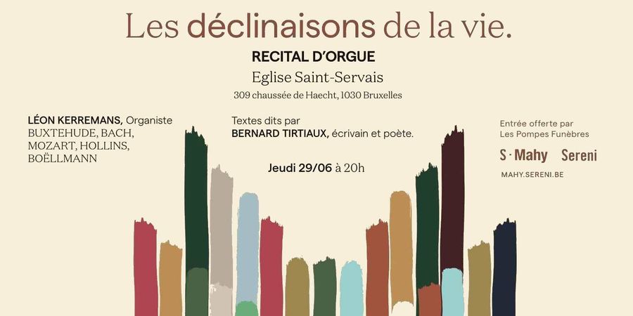 image - Récital d'orgue par Léon Kerremans avec textes récités par Bernard Tirtiaux