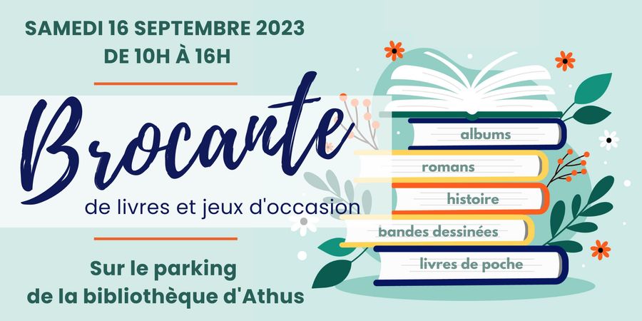 image - Brocante 2023 à la bibliothèque d'Athus