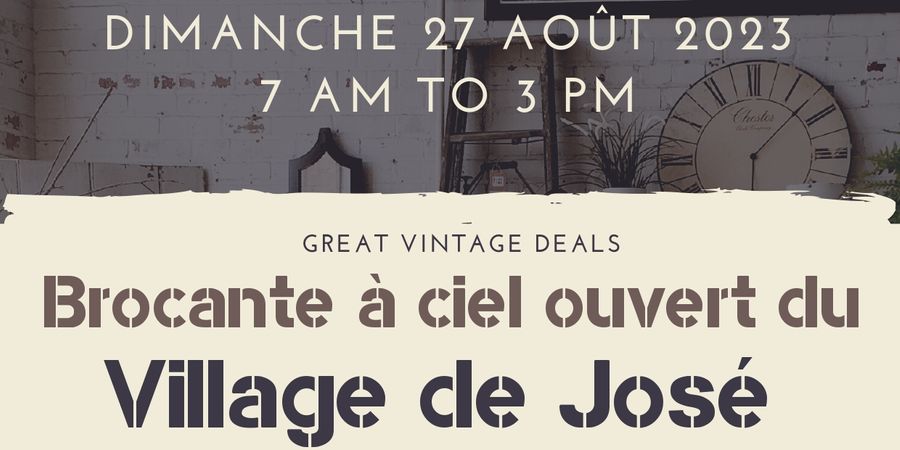 image - Brocante à ciel ouvert du Village de José